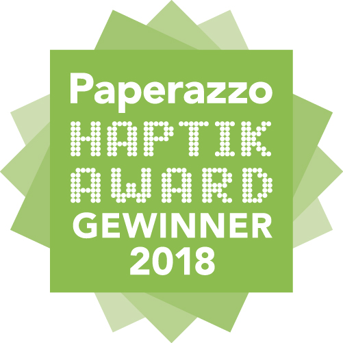 kunstreiche Auszeichnungen  Paperazzo Haptik Design Award