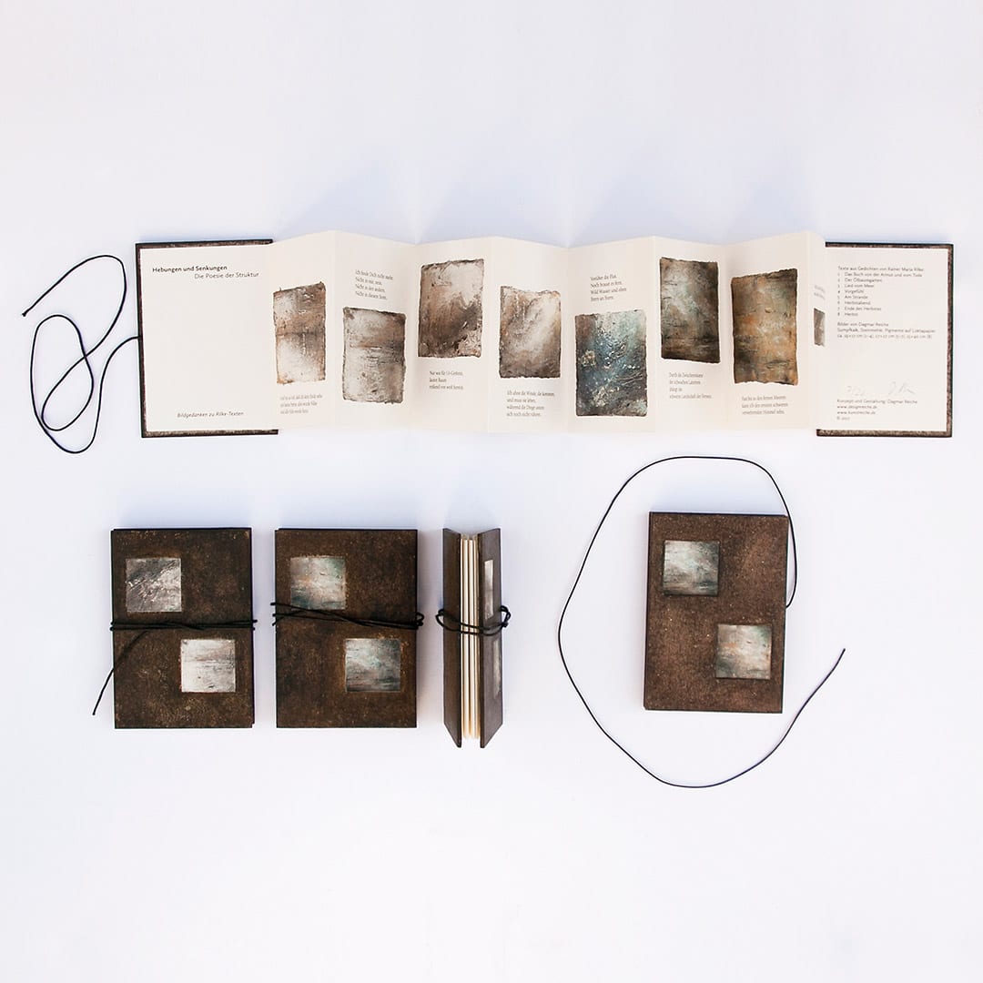 kunstreiche Hebungen und Senkungen Leporello 7,5 × 11 cm Artist Book, Edition 20