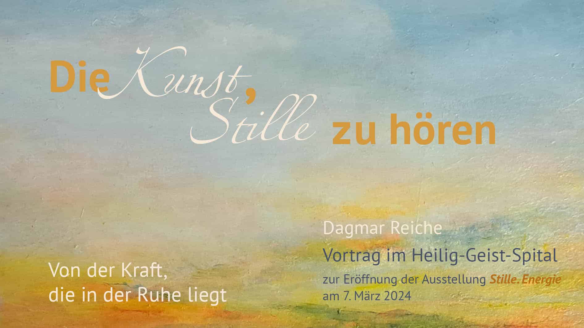 Ausstellung "Stille. Energie" im Heilig Geist Spital Ravensburger 2024