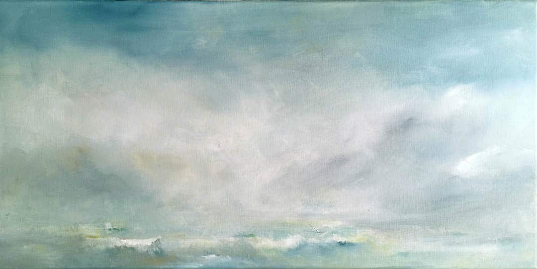 Wasser (Sturm) Acrylbild