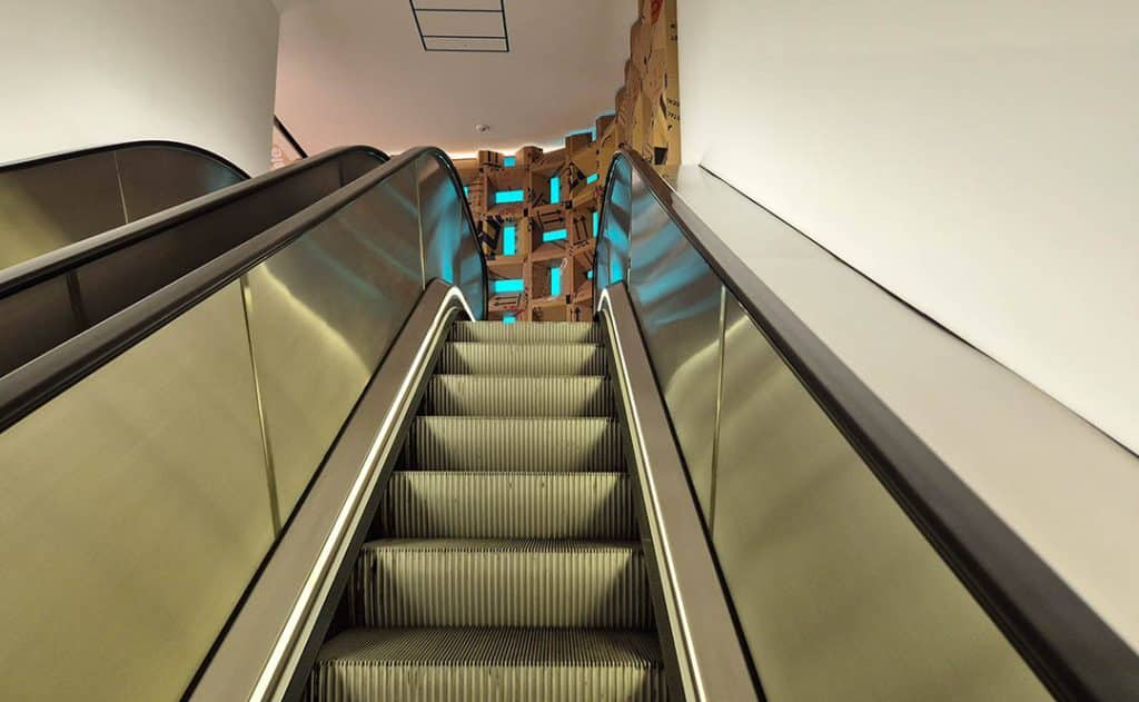 Rolltreppe in der Albertina Wien