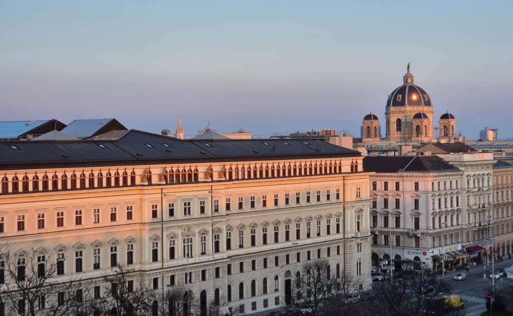 Foto von Wien im Abendlicht
